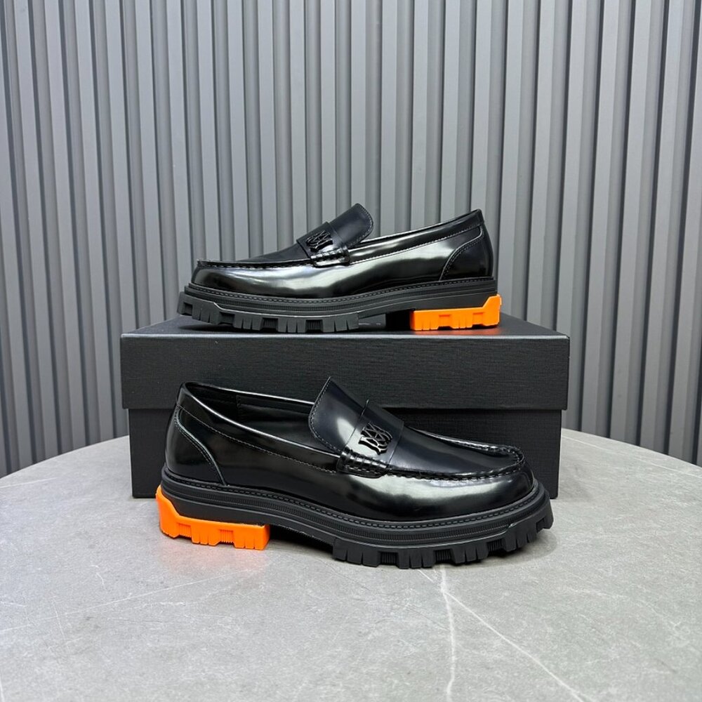 AMIRI MA SLIP ON ORANGE LOAFER - Picture 2 of 8